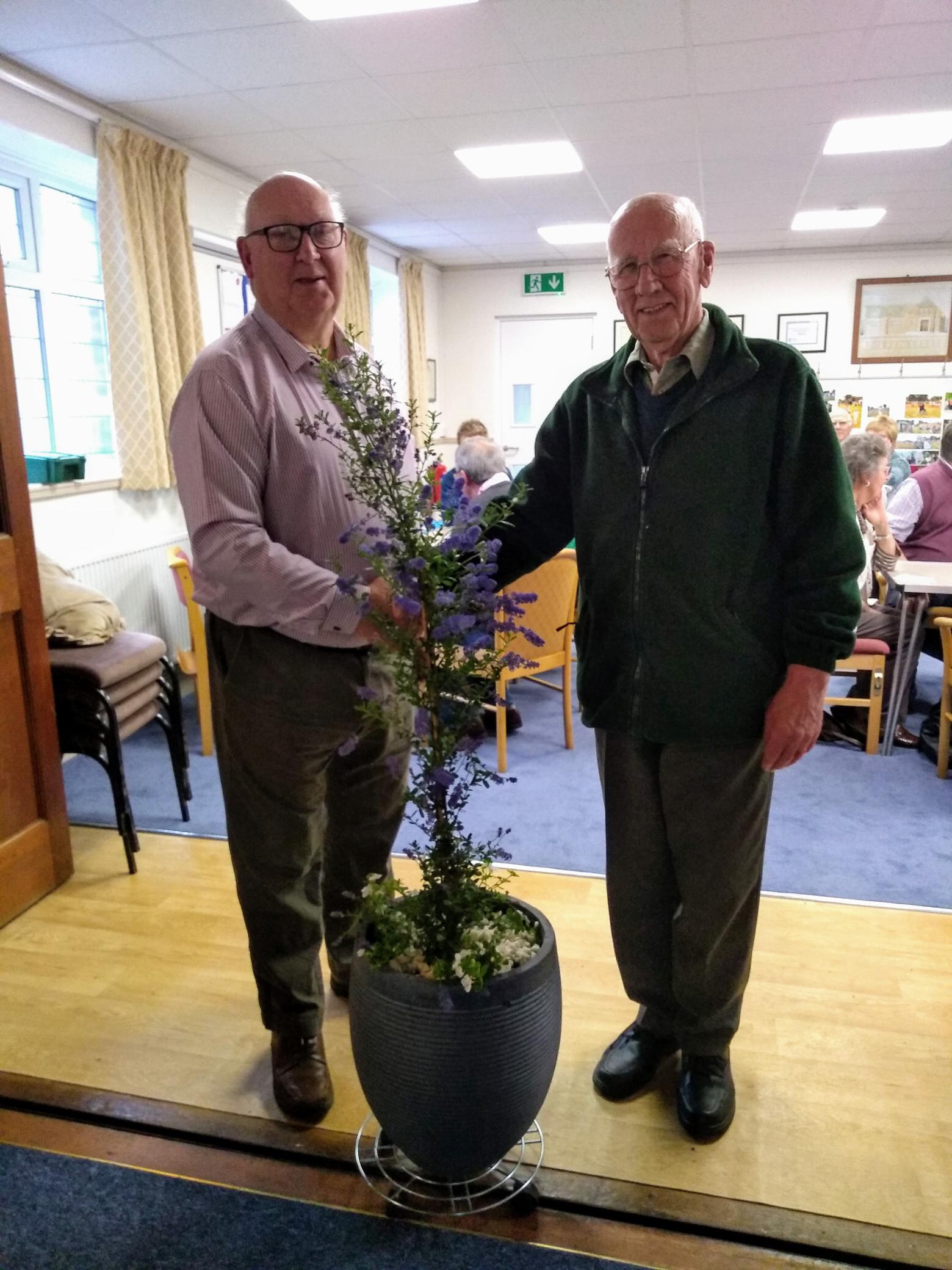 Presentation to Geoff Cope on his retirement from the Parish Council 2019